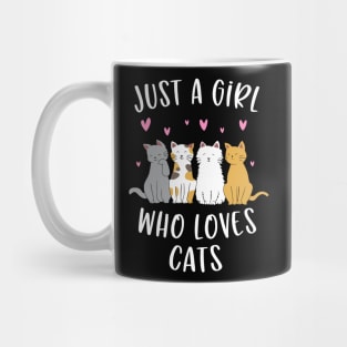 Just A Girl Who Loves Cats Cute Cat Mug